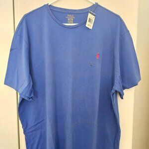 New Men Polo Ralph Lauren Classic Fit Crewneck Cotton T-Shirt Blue XXL